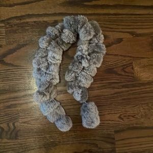 Vintage Grey Fur Scarf